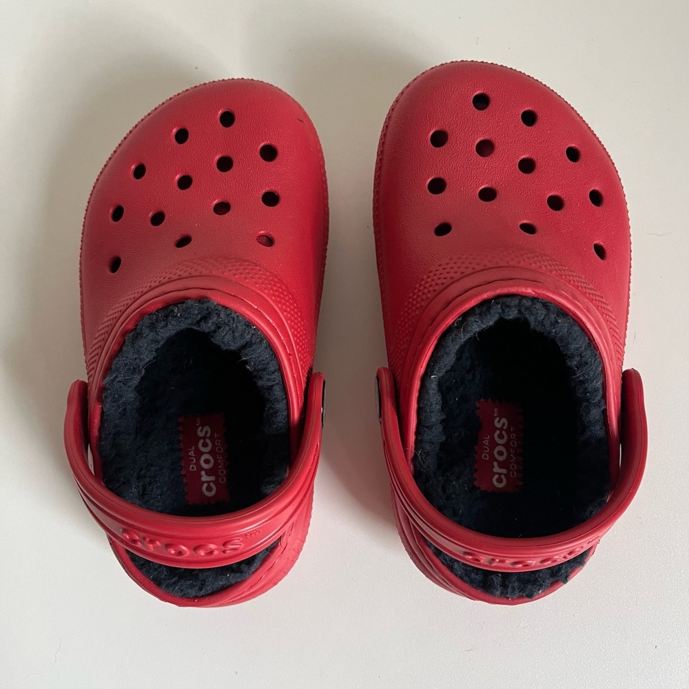Toddler Fur Lined Fuzzy Crocs